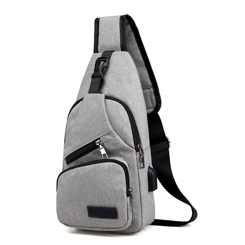 🎒 49% DE DESCONTO AGORA!⛰️ Mochila tipo sling para esportes ao ar livre – Multifuncional, resistente e com porta USB – Indispensável para quem se desloca pela cidade 🚴‍♂️