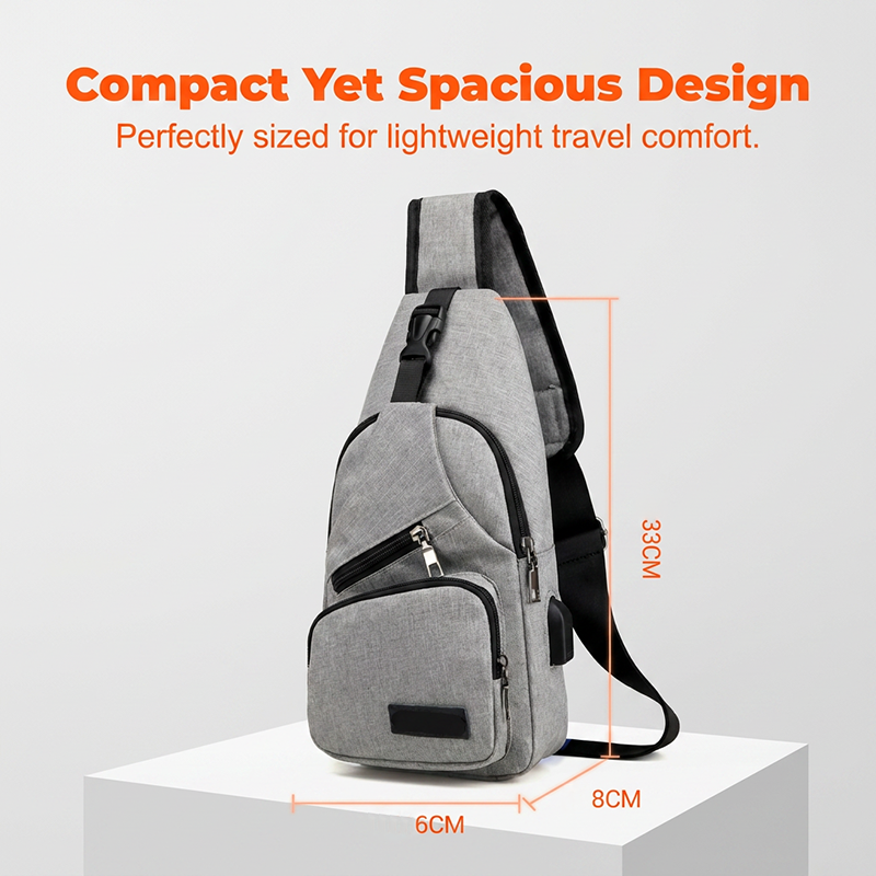 🎒 49% DE DESCONTO AGORA!⛰️ Mochila tipo sling para esportes ao ar livre – Multifuncional, resistente e com porta USB – Indispensável para quem se desloca pela cidade 🚴‍♂️