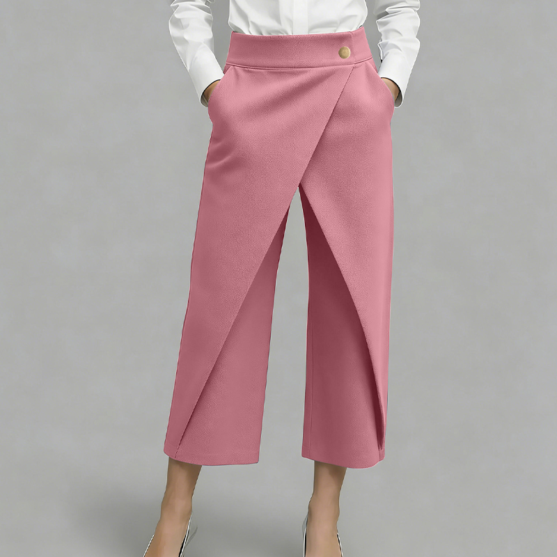 ✨👖 Calça cropped feminina casual com patchwork – estilo moderno e confortável  ✔ Versão 2 (dor + desejo)