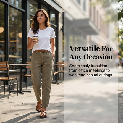 🔥2026 New Arrival ＆ Hot Sale🔥 ⚡Women's High-Waist Tapered Utility Pants