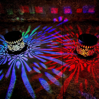 ✨🌙 Luz solar projetora mandala – decoração externa elegante e mágica