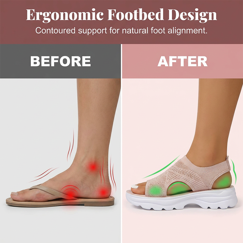 ✨New Arrivals at Special Prices-Women's Breathable Mesh Platform Sandals