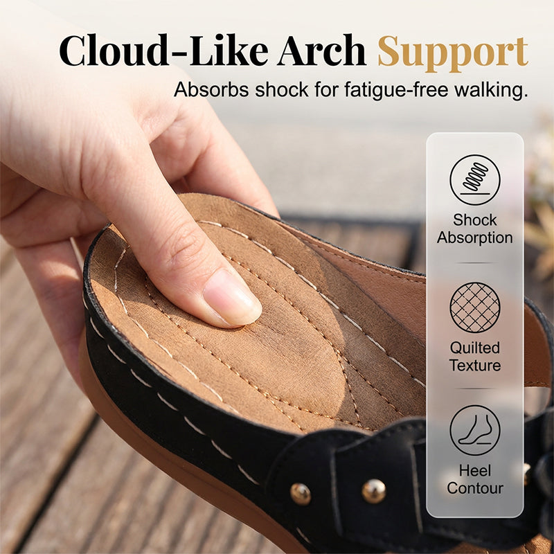 📢📢Last-day special-Women's Floral Thong Sandals with Arch Support