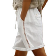 Women's Casual Drawstring Shorts with Lace Detail
