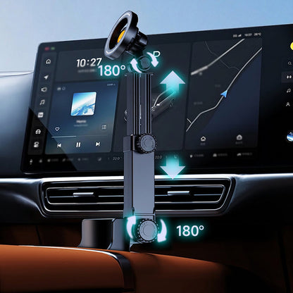 📱🚗 Suporte magnético para carro no porta-copos – estável e ajustável 360°