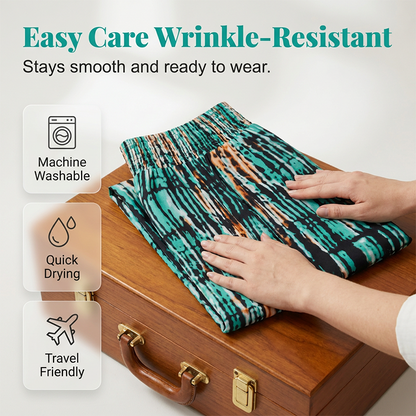 Women's Smocked High Waist Wide-Leg Pants