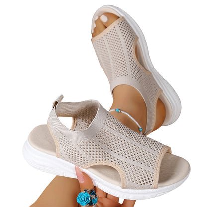 👡✨ Sandália feminina respirável e confortável que mantém seus pés frescos e sem cansaço o dia todo