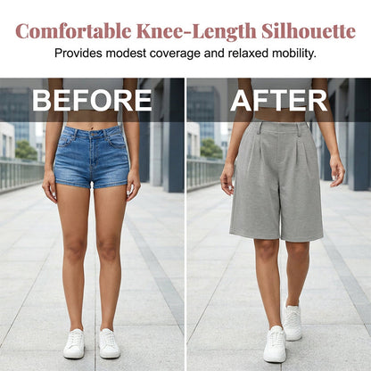 📢📢50% off new arrivals-Women's Casual High-Waist Pleated Shorts