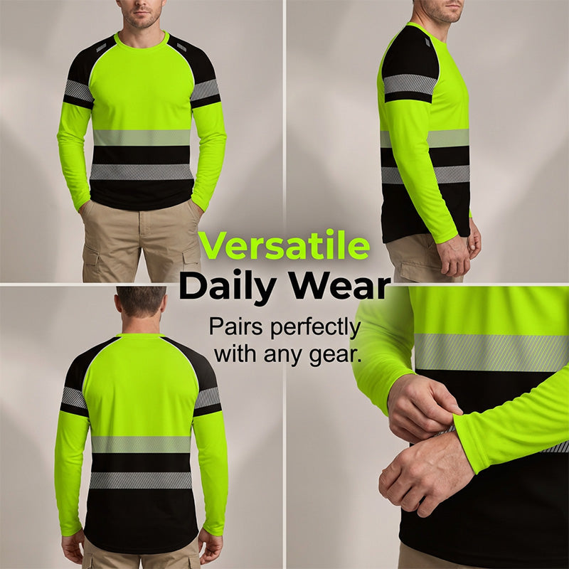 ✨🏃 Camisa esportiva de alta visibilidade leve, respirável e ideal para atividades ao ar livre