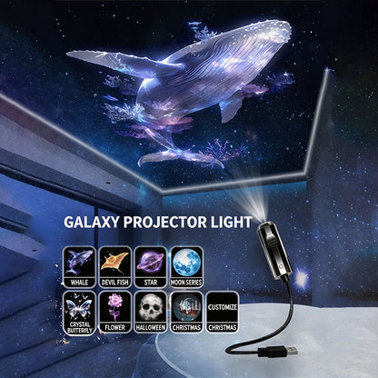 🌌✨ Projetor de luz galáxia e lua USB – transforme seu quarto em um universo mágico