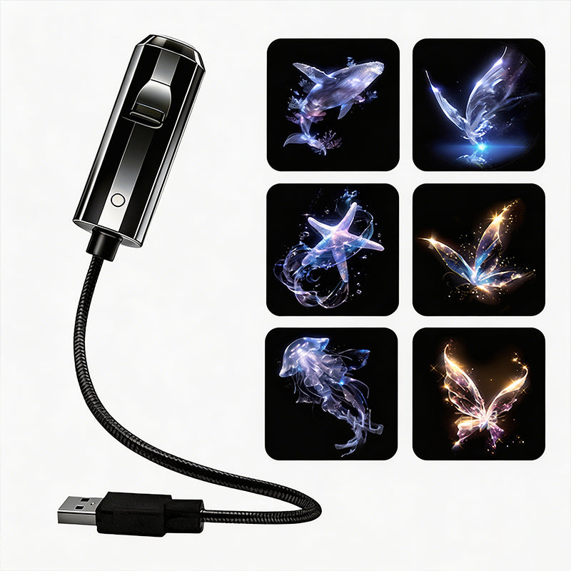 🌌✨ Projetor de luz galáxia e lua USB – transforme seu quarto em um universo mágico