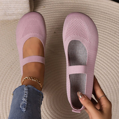 👟✨ Sapatilha feminina em malha respirável leve e confortável para o dia a dia