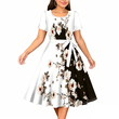✨👗 Vestido floral elegante feminino estampa moderna e caimento em A