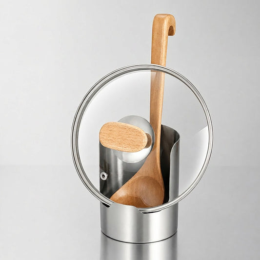 🍳🧑‍🍳 50% DE DESCONTO! Porta Utensílios de Cozinha Multifuncional – Acomoda tampas de panelas, espátulas e tábuas de corte. Aço inoxidável reforçado, economiza espaço. 🛡️✨