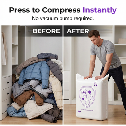 📦✨ Saco de compressão para roupas e edredons – economize até 80% de espaço no armário