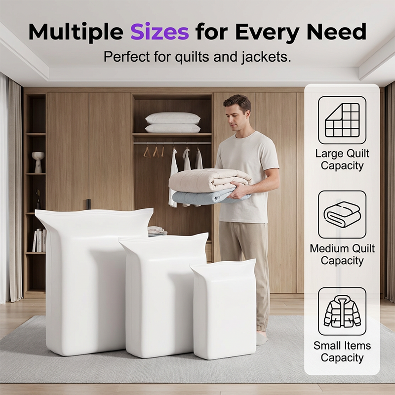 📦✨ Saco de compressão para roupas e edredons – economize até 80% de espaço no armário