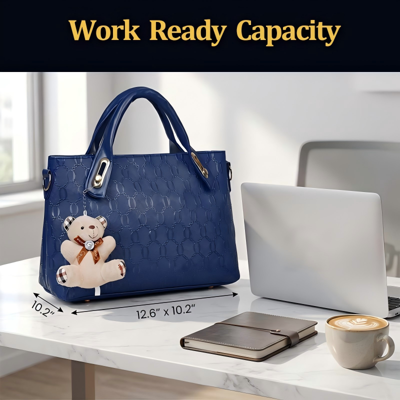 👜✨ Conjunto de 4 bolsas elegante e versátil para trabalho, viagens e uso diário