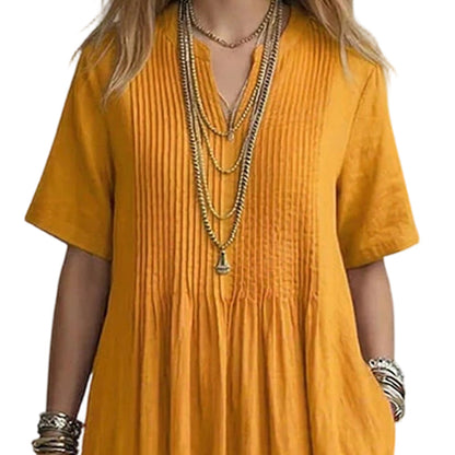 👗✨ Vestido maxi feminino com decote em V que valoriza a silhueta com elegância e conforto