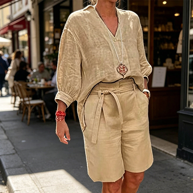 ✨👗 Conjunto feminino 2 peças verão leve e respirável elegante e confortável