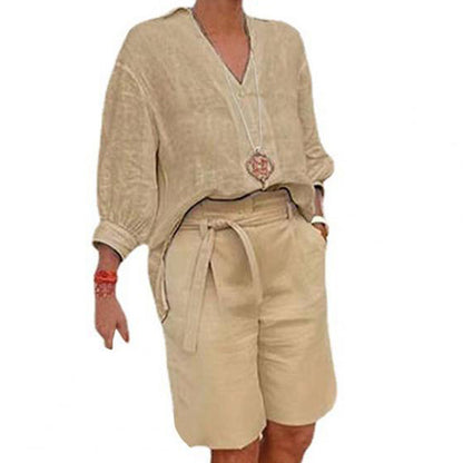 ✨👗 Conjunto feminino 2 peças verão leve e respirável elegante e confortável