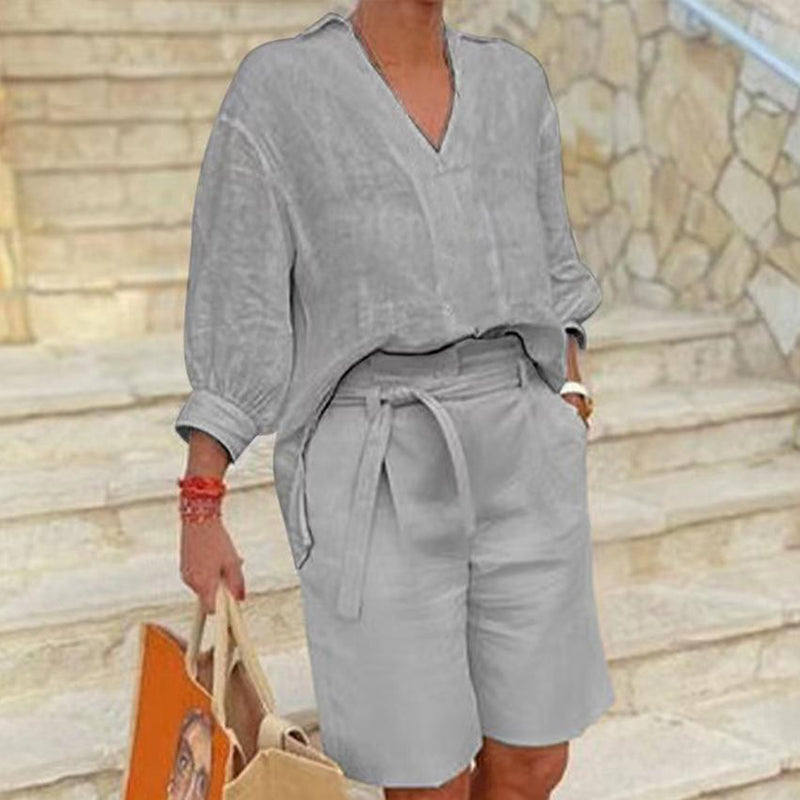 ✨👗 Conjunto feminino 2 peças verão leve e respirável elegante e confortável