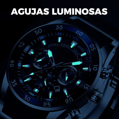 ✨⌚ Relógio masculino de quartzo à prova d’água elegante e multifuncional