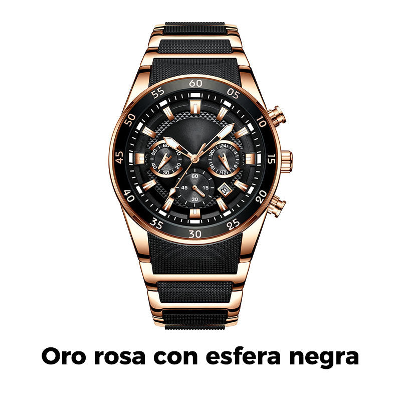 ✨⌚ Relógio masculino de quartzo à prova d’água elegante e multifuncional