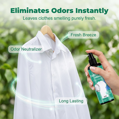 👕✨ Spray Alisador Instantâneo de Roupas – Remove Rugas em Segundos Sem Ferro de Passar