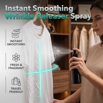👕✨ Spray Alisador Instantâneo de Roupas – Remove Rugas em Segundos Sem Ferro de Passar