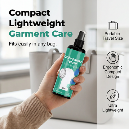 👕✨ Spray Alisador Instantâneo de Roupas – Remove Rugas em Segundos Sem Ferro de Passar