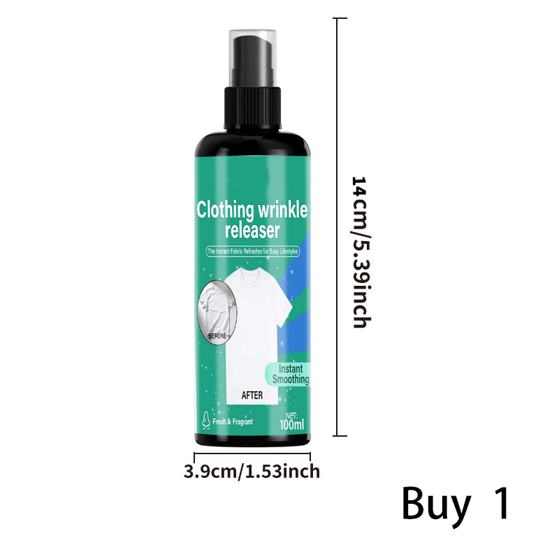 👕✨ Spray Alisador Instantâneo de Roupas – Remove Rugas em Segundos Sem Ferro de Passar