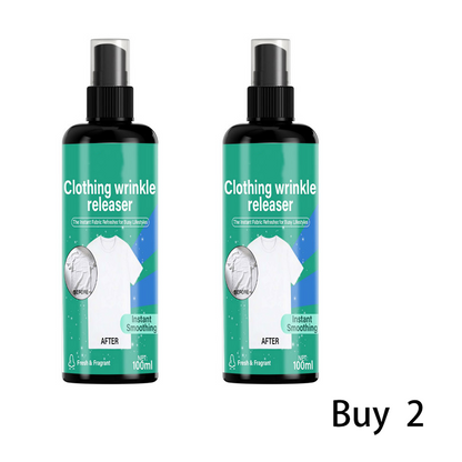 👕✨ Spray Alisador Instantâneo de Roupas – Remove Rugas em Segundos Sem Ferro de Passar