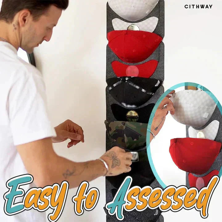 🧢Último dia especial: 50% de desconto!! 🎁✨Cabideiro de chapéu com vários bolsos