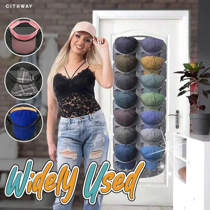 🧢Último dia especial: 50% de desconto!! 🎁✨Cabideiro de chapéu com vários bolsos