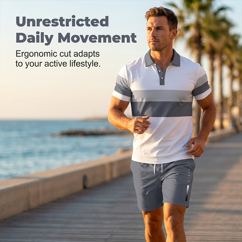 👕🏖️ Conjunto masculino verão camisa + bermuda – leve, elegante e respirável