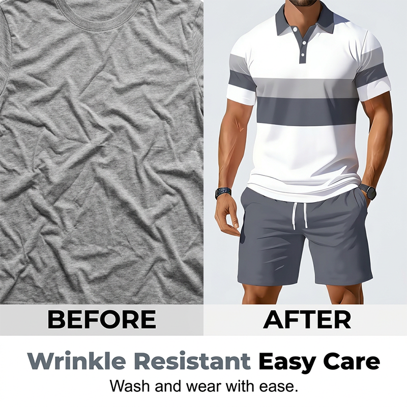 👕🏖️ Conjunto masculino verão camisa + bermuda – leve, elegante e respirável