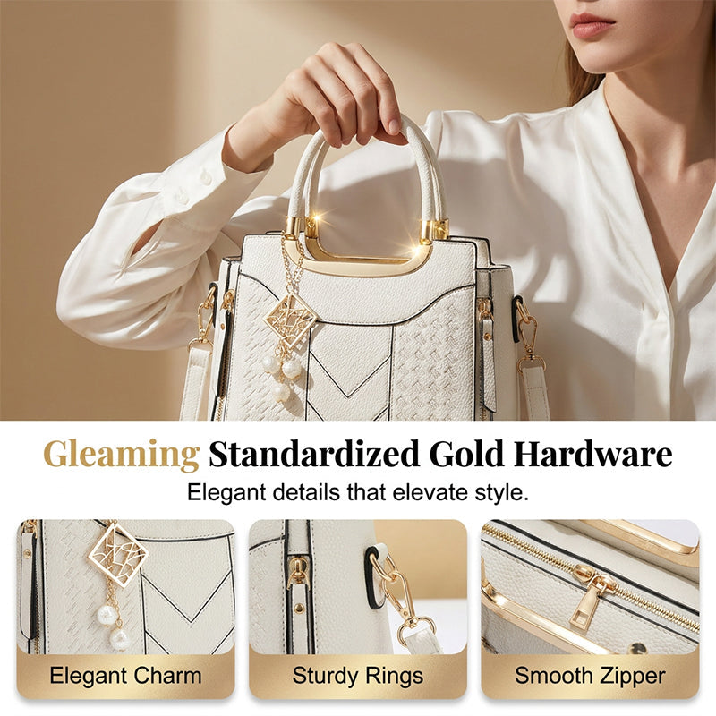 👜✨ Bolsa feminina premium com costura em V – elegante, espaçosa e versátil