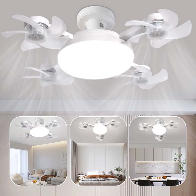 💡🌀 Ventilador de teto LED moderno com controle remoto – conforto e iluminação 2 em 1