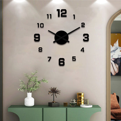 🕒 Relógio de Parede 3D Acrílico Luminoso – Decoração Moderna com Efeito Profundo e Instalação Sem Furos