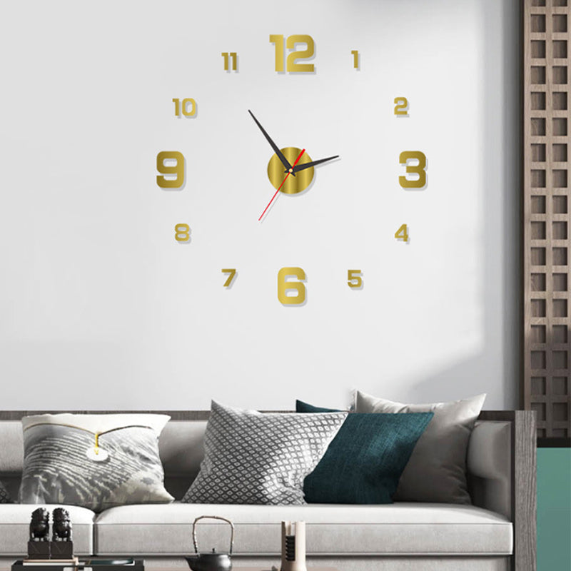 🕒 Relógio de Parede 3D Acrílico Luminoso – Decoração Moderna com Efeito Profundo e Instalação Sem Furos