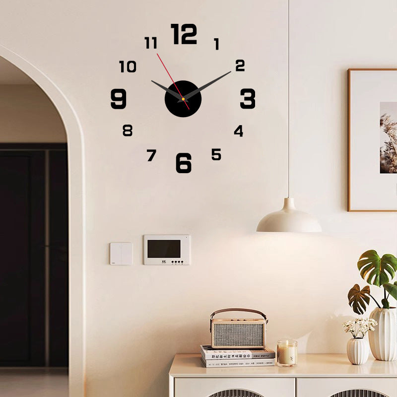 🕒 Relógio de Parede 3D Acrílico Luminoso – Decoração Moderna com Efeito Profundo e Instalação Sem Furos