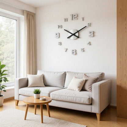 🕒 Relógio de Parede 3D Acrílico Luminoso – Decoração Moderna com Efeito Profundo e Instalação Sem Furos