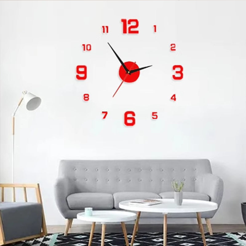 🕒 Relógio de Parede 3D Acrílico Luminoso – Decoração Moderna com Efeito Profundo e Instalação Sem Furos