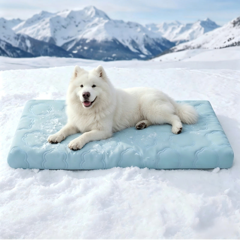 🐾❄️ מזרן קירור מידי לחיות מחמד – עמיד לשריטות, בטוח וקל לניקוי | עיצוב שינה נוח לכלבים וחתולים בקיץ!