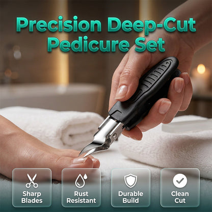 ✂️Conjunto profissional 3 em 1 para pedicure – Ferramenta de precisão para unhas em aço inoxidável ✨