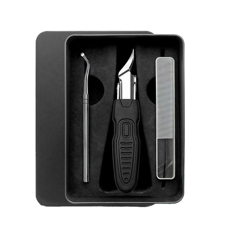 ✂️Conjunto profissional 3 em 1 para pedicure – Ferramenta de precisão para unhas em aço inoxidável ✨