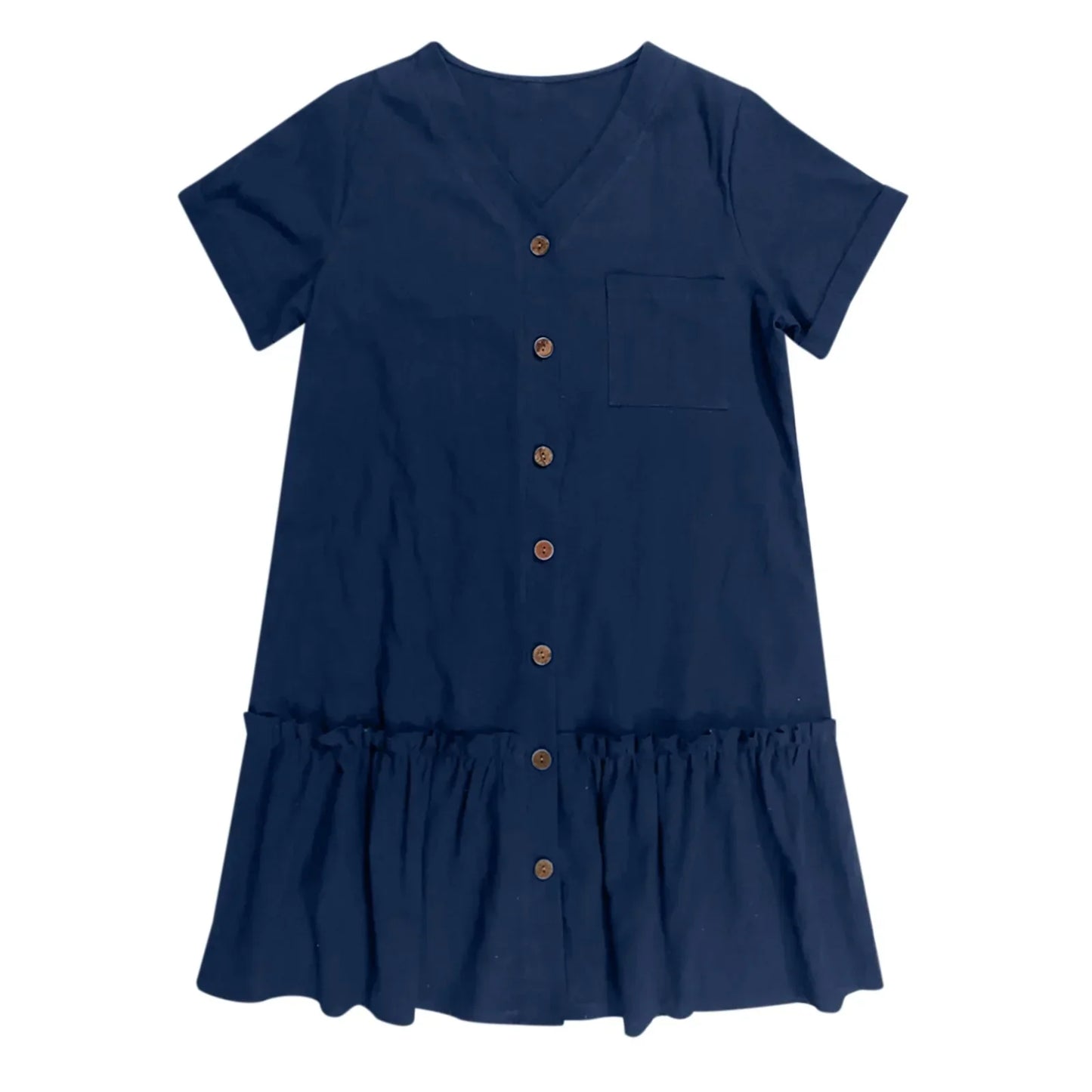 Casual Cotton Linen Dress