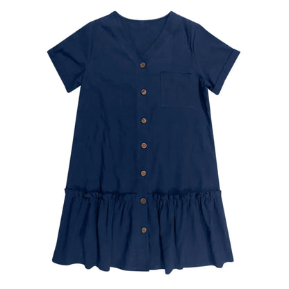 Casual Cotton Linen Dress