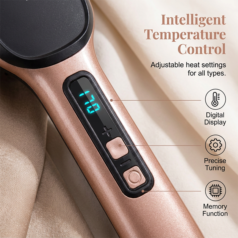 ⌛Oferta por tempo limitado — Escova alisadora 2 em 1 com íons negativos
