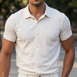 ⌛Promoção por tempo limitado-Camisa casual masculina de manga curta com botões